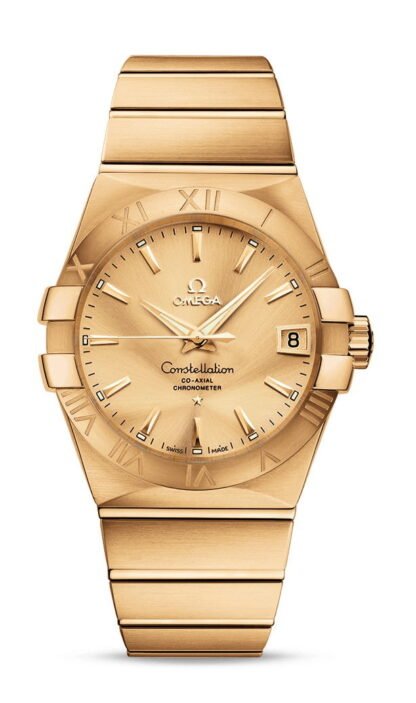 Omega Constellationco-Axial Chronometer 38 Mm Gold