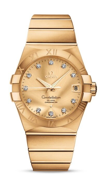 Omega Constellationco-Axial Chronometer 38 Mm Gold