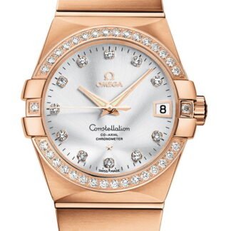 Omega Constellationco-Axial Chronometer 38 Mm Silver