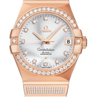 Omega Constellationco-Axial Chronometer 38 Mm Silver