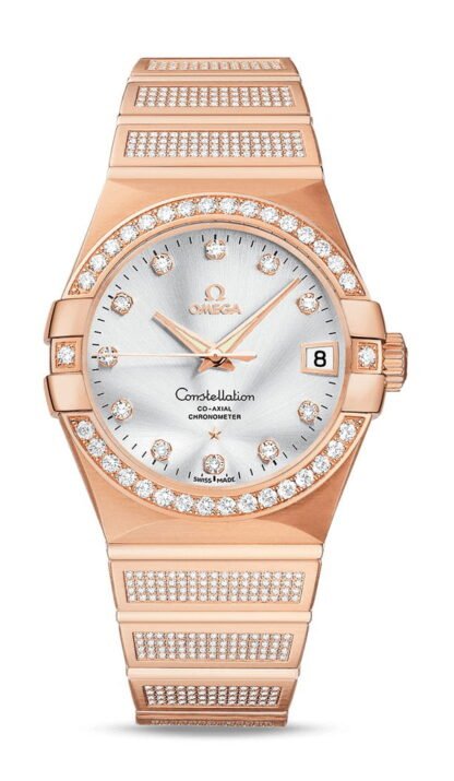 Omega Constellationco-Axial Chronometer 38 Mm Silver