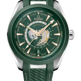 Omega Seamasteraqua Terra 150Mco-Axial Master Chronometer Gmt Worldtimer Artistic Dial, Green