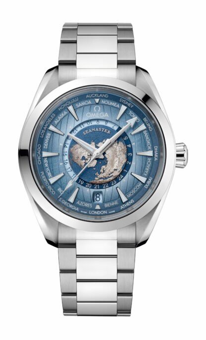 Omega Seamasteraqua Terra 150Mco-Axial Master Chronometer Gmt Worldtimersummer Blue Blue
