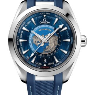 Omega Seamasteraqua Terra 150Mco-Axial Master Chronometer Gmt Worldtimer 43 Mmworldtimer Blue