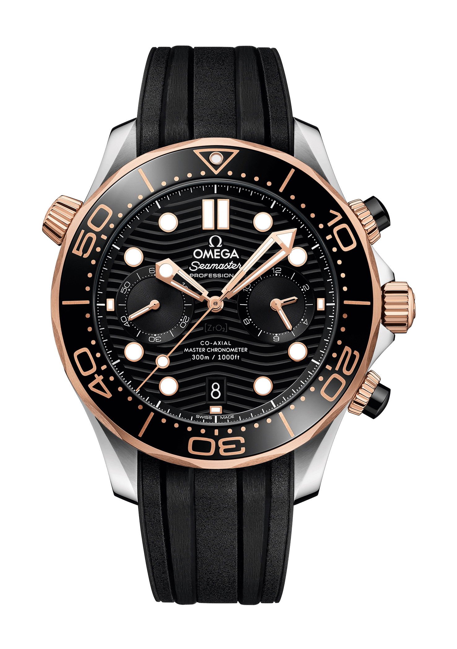 Omega Seamasterdiver 300Mco-Axial Master Chronometer Chronograph 44 Mm Black