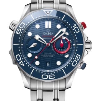 Omega Seamasterdiver 300Mco‑Axial Master Chronometer Chronograph 44 Mmamerica'S Cup Blue