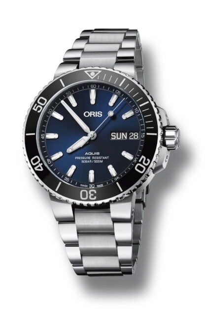 Oris Aquis Big Day Date Blue