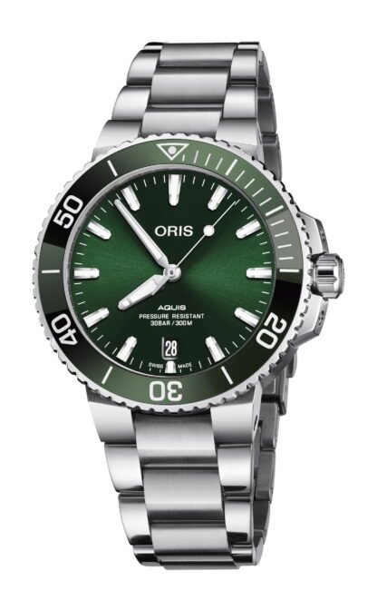 Oris Aquis Date Green