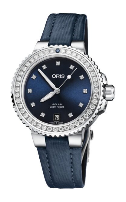 Oris Aquis Date Diamonds Blue