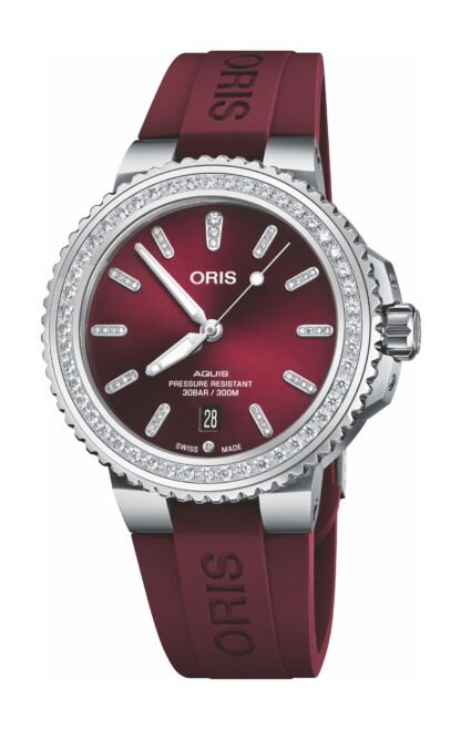 Oris Aquis Date Diamonds Red