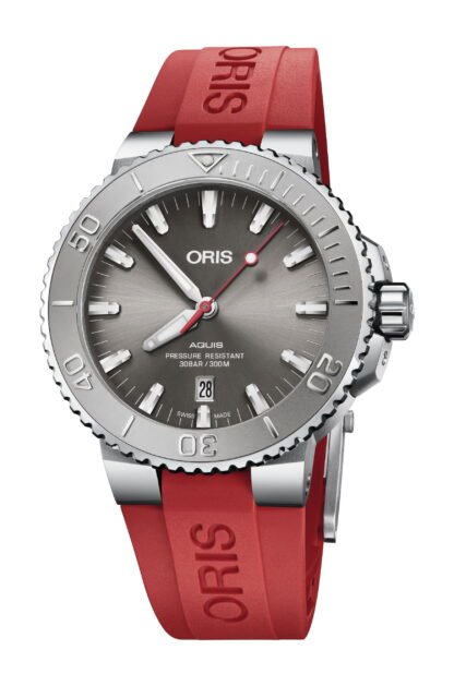 Oris Aquis Date Relief Gray