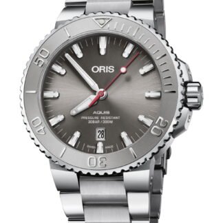 Oris Aquis Date Relief Gray