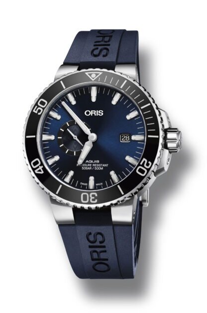 Oris Aquis Small Second, Date Blue