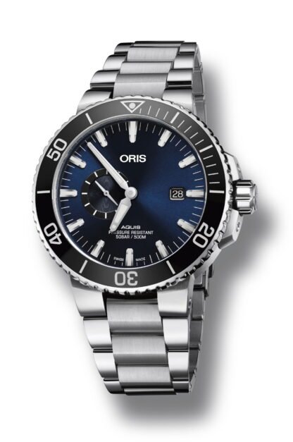 Oris Aquis Small Second, Date Blue