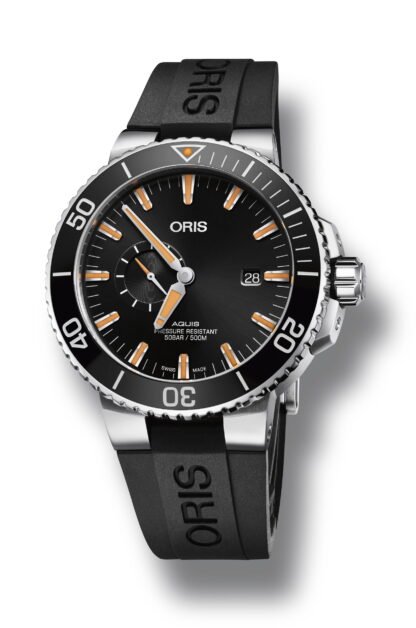 Oris Aquis Small Second, Date Black