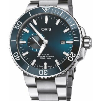 Oris Aquis Small Second Date Blue