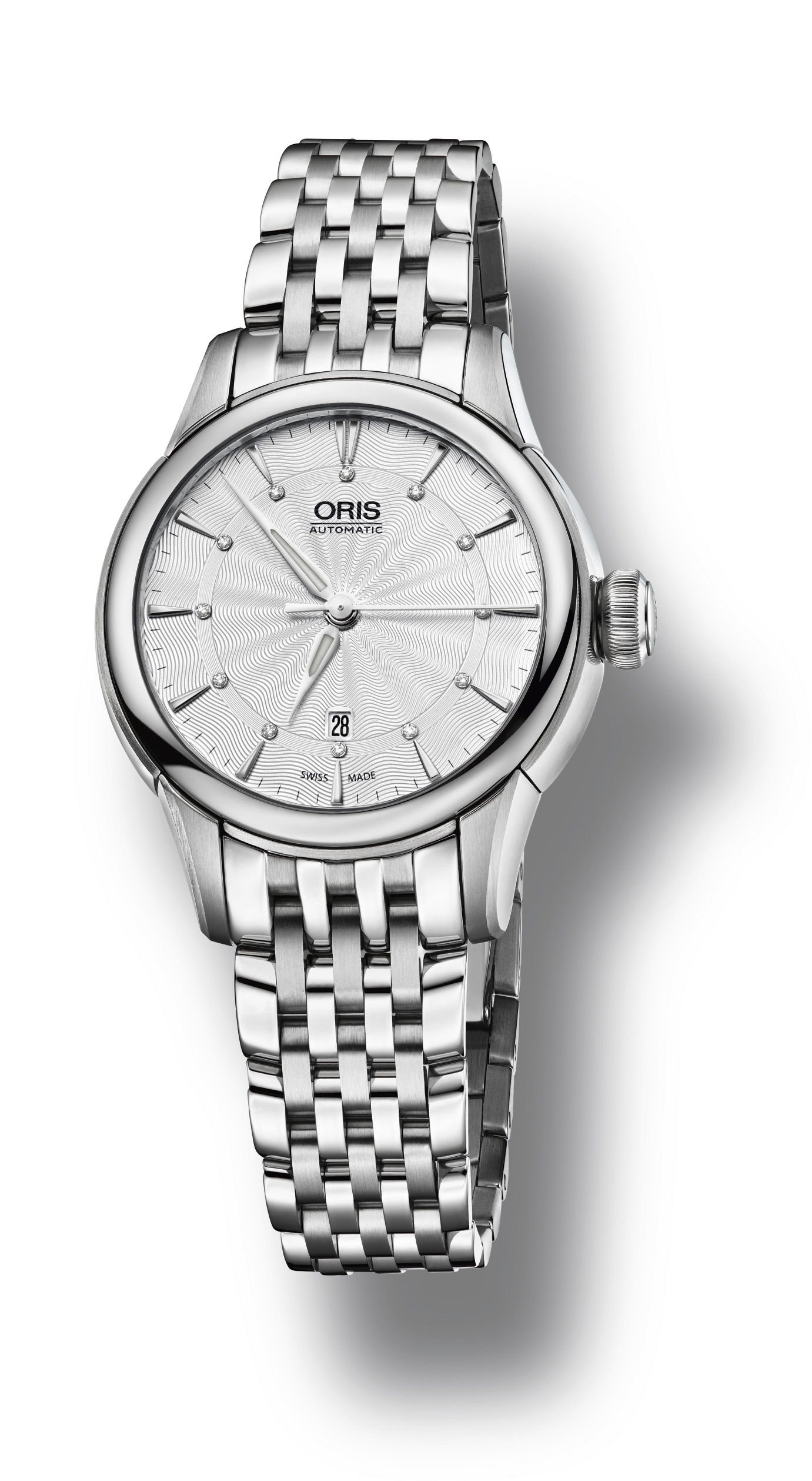 Oris Artelier Date Diamonds Silver
