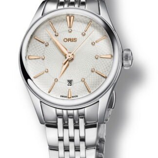 Oris Artelier Date Diamonds Silver