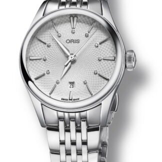 Oris Artelier Date Diamonds Silver