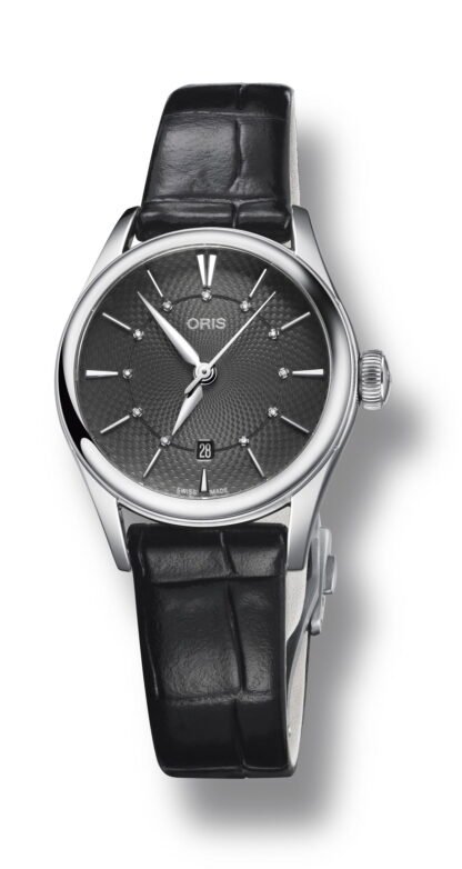 Oris Artelier Date Diamonds Gray