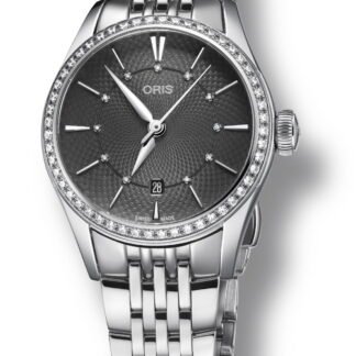 Oris Artelier Date Diamonds Gray
