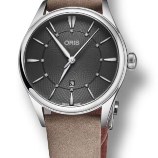 Oris Artelier Date Diamonds Gray