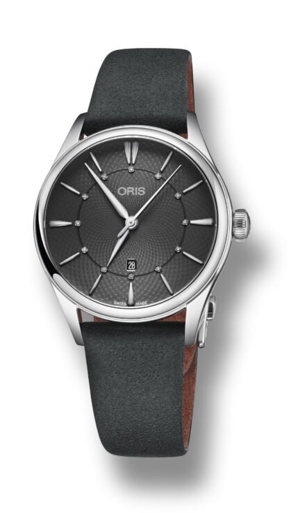 Oris Artelier Date Diamonds Gray