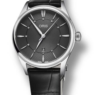 Oris Artelier Date Diamonds Gray