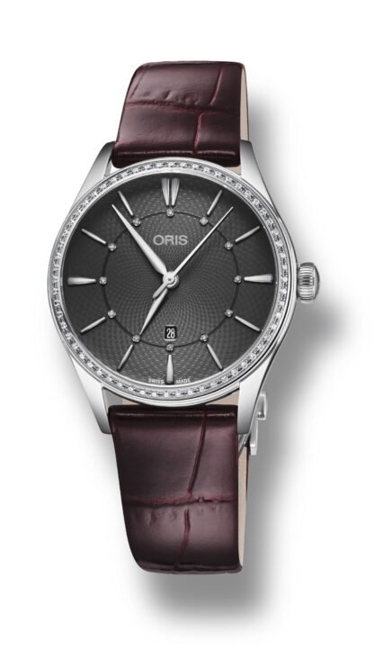 Oris Artelier Date Diamonds Gray