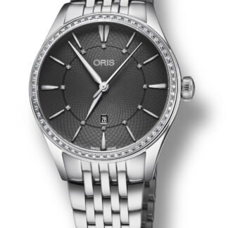 Oris Artelier Date Diamonds Gray