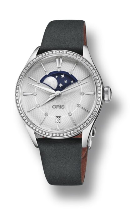 Oris Artelier Grande Lune, Date Diamonds Silver
