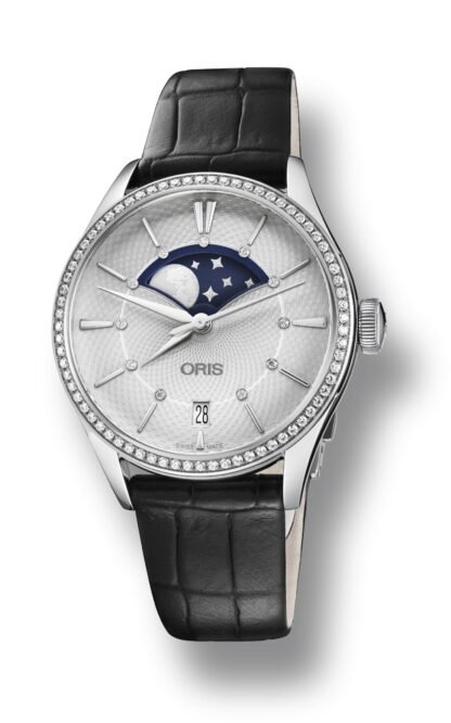 Oris Artelier Grande Lune, Date Diamonds Silver
