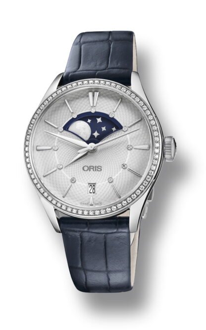 Oris Artelier Grande Lune, Date Diamonds Silver