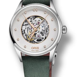 Oris Artelier Skeleton Diamonds Silver