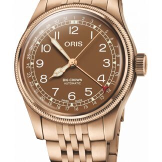 Oris Big Crown Bronze Pointer Date Brown