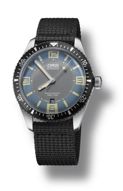 Oris Divers Sixty-Five Blue, Gray