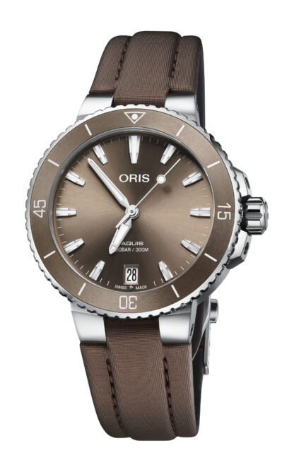 Oris Aquis Date Brown