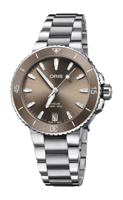 Oris Aquis Date Brown
