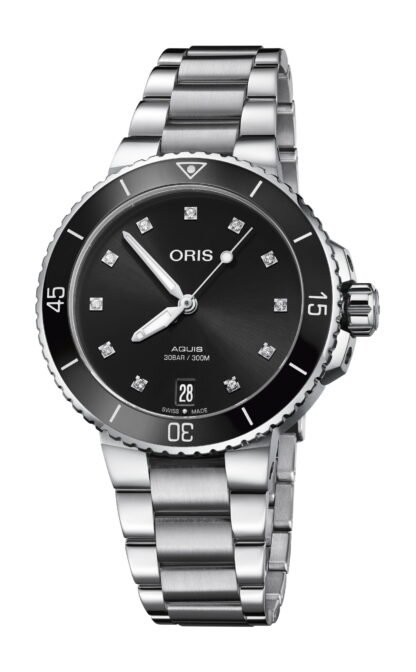 Oris Aquis Date Diamonds Black