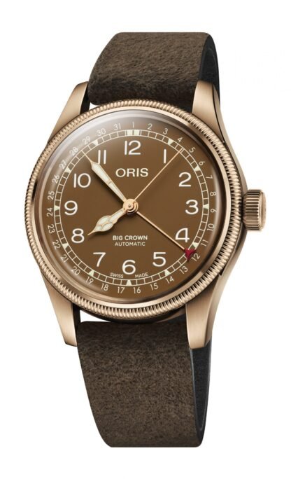 Oris Big Crown Bronze Pointer Date Brown