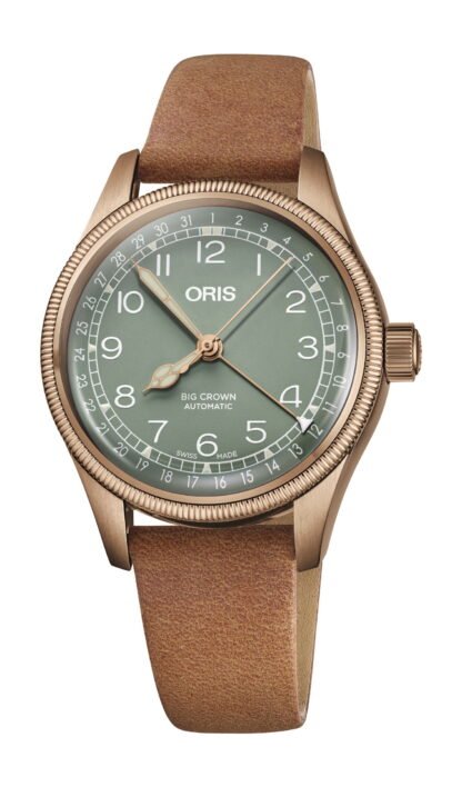 Oris Big Crown Bronze Pointer Date Green