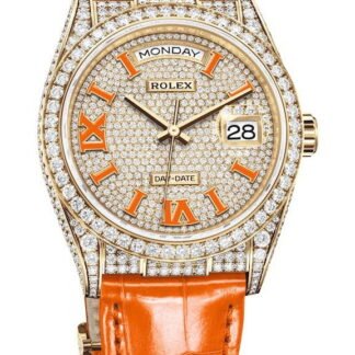 Rolex Day-Date 36 Orange, White