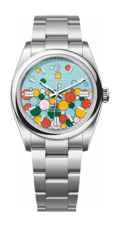 Rolex Oyster Perpetual 36 Artistic Dial, Blue