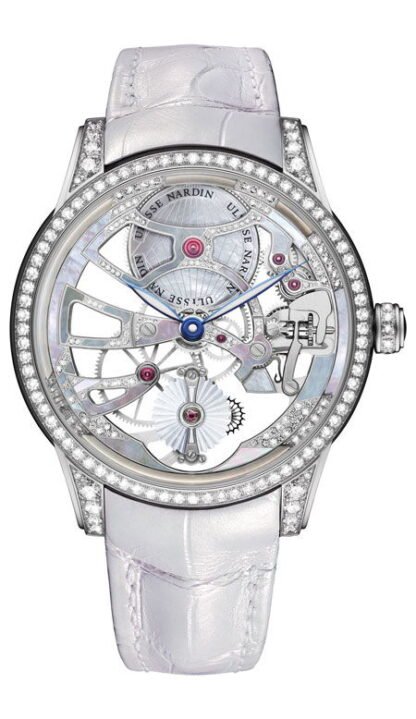 Ulysse Nardin Classico Lady Skeleton Tourbillon Silver, White