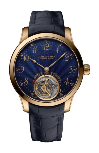 Ulysse Nardin Classico Ulysse Anchor Tourbillon Blue, Gold
