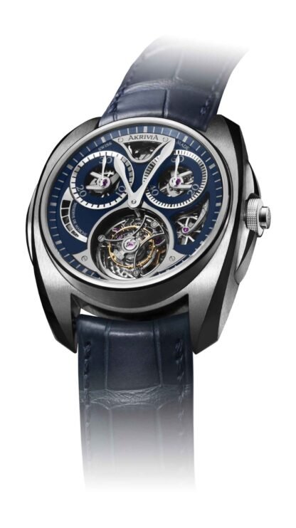 Akrivia Ak01 Tourbillon Chronographe Monopusher Blue