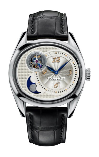 Andreas Strehler Sauterelle À Lune Perpetuelle Platinum Silver