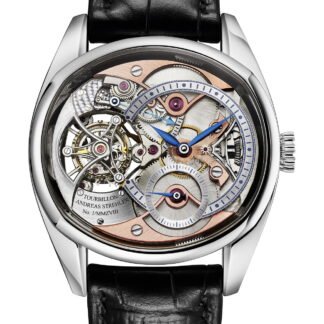 Andreas Strehler Trans-Axial Remontoir Tourbillon Platinum Silver