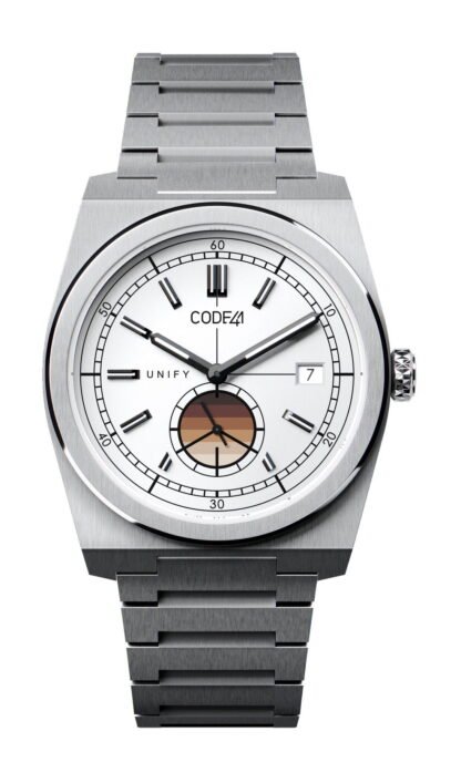 Code41 Unify Small Seconds Quartz Equity Flag White