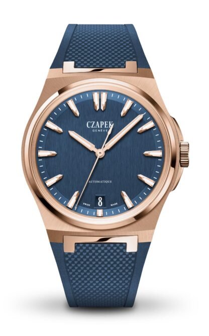 Czapek Antarctique Mount Erebus Deep Blue Rose Gold Blue